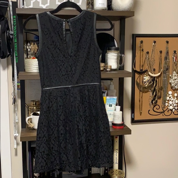 Black Lace A Line Dress - Picture 2 of 3